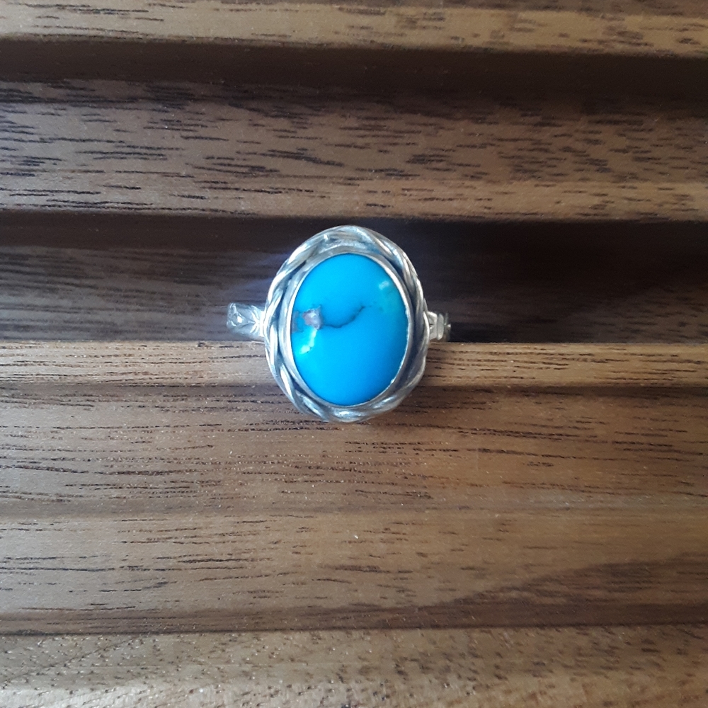 Egyptian Turquoise Sterling Silver Ring